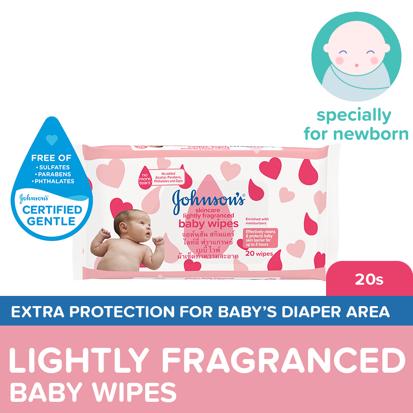 Johnson's Baby Skincare Wipes 20s