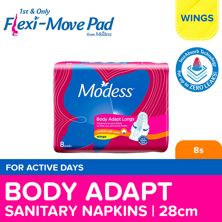 Modess Body Adapt Longs Maxi 8s