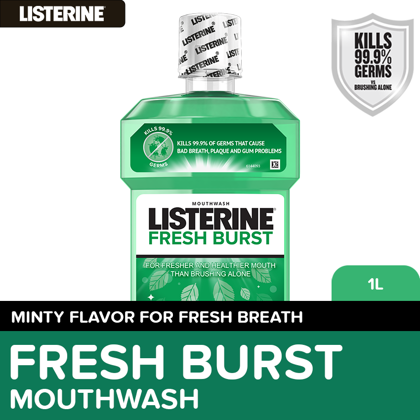 Listerine Fresh Burst Mouthwash 1L
