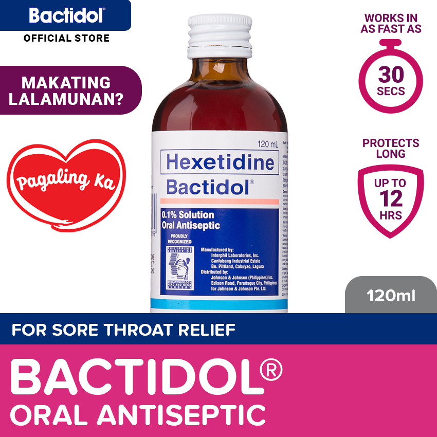 BACTIDOL Oral Antiseptic 120ml