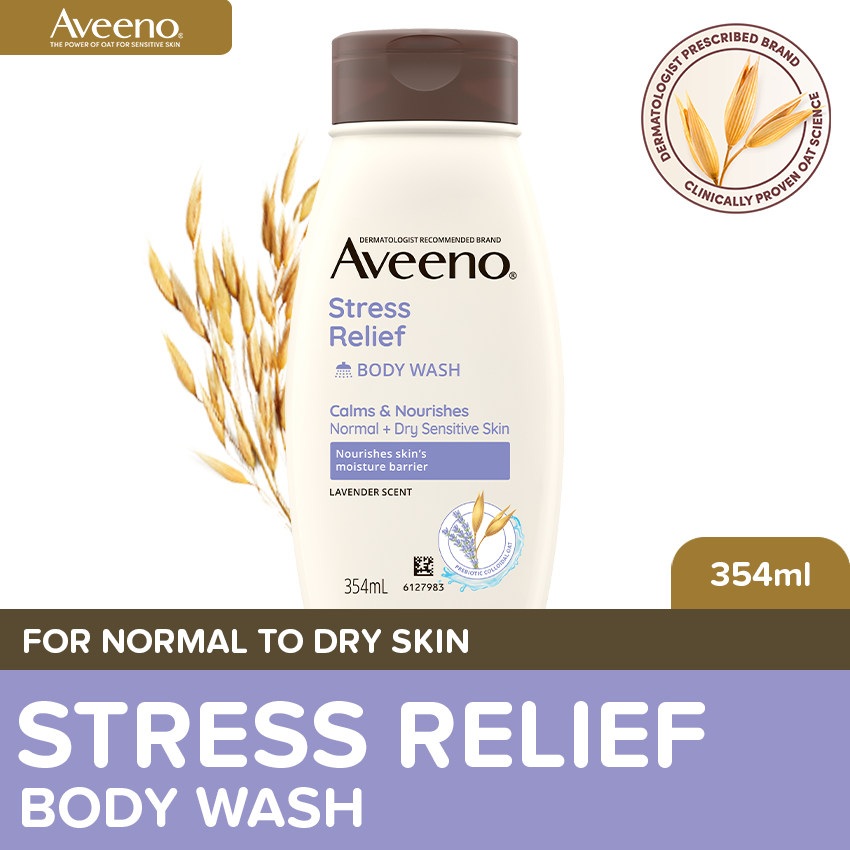 Aveeno Stress Relief Wash 354 ml