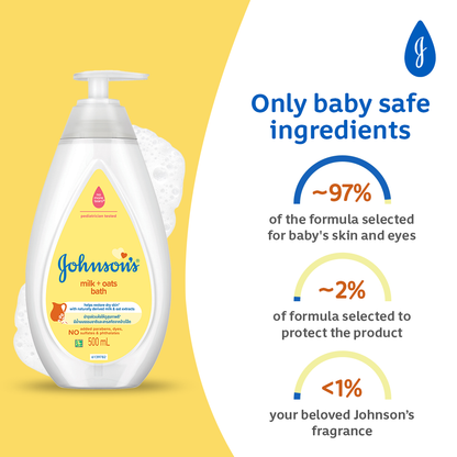 Johnson's Milk+Oats Bath 1000ml