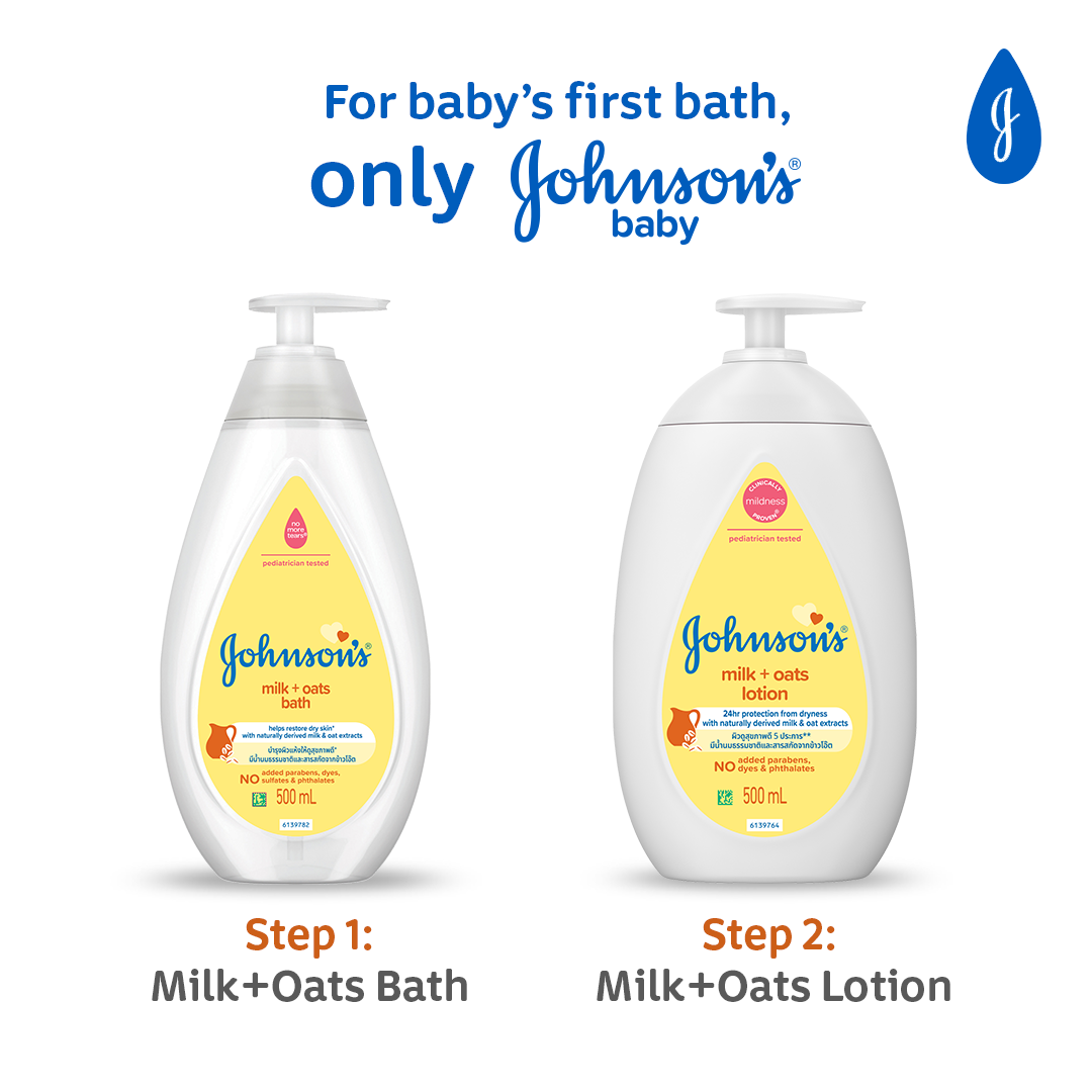 Johnson's Milk+Oats Bath 1000ml