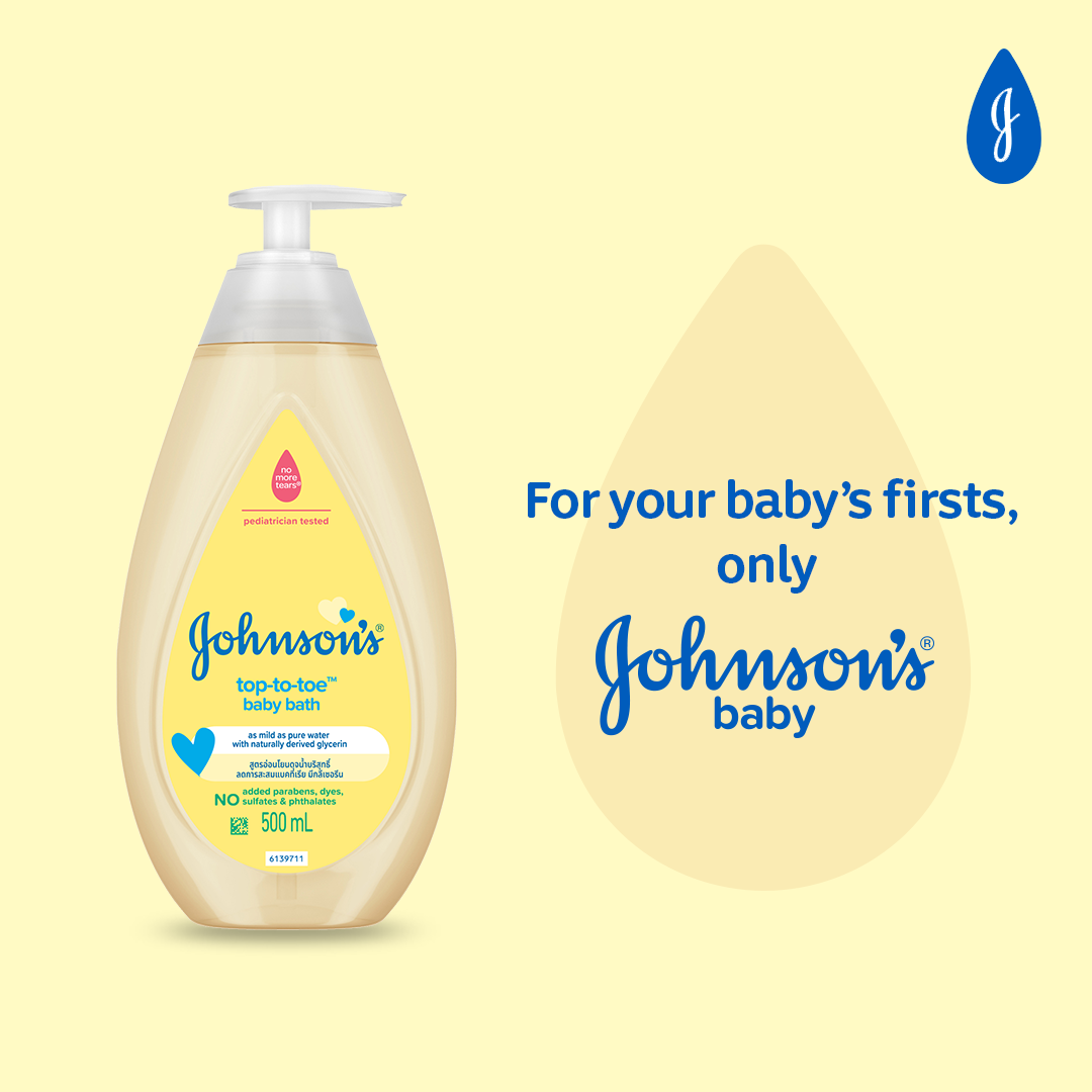 Johnson's Top-to-Toe Baby Bath 500ml