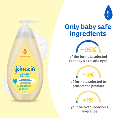 Johnson's Top-to-Toe Baby Bath 500ml