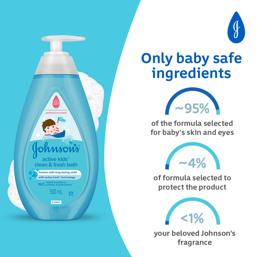 Johnson's Active Kids Clean & Fresh Bath 200ml