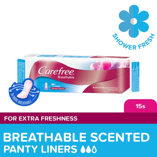 CAREFREE Breathable Panty Liners 15s