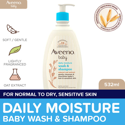 Aveeno Baby Daily Wash & Shampoo 532ml