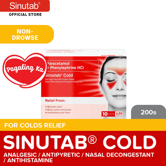 Sinutab Cold Tablets 200s