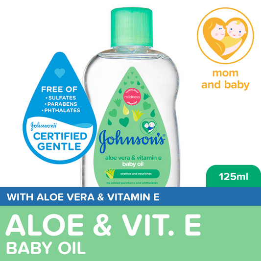 Johnson's Baby Oil with Aloe Vera and Vitamin E 125ml