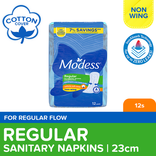 MODESS Cottony Soft Non-Wing Sanitary Napkins 12s