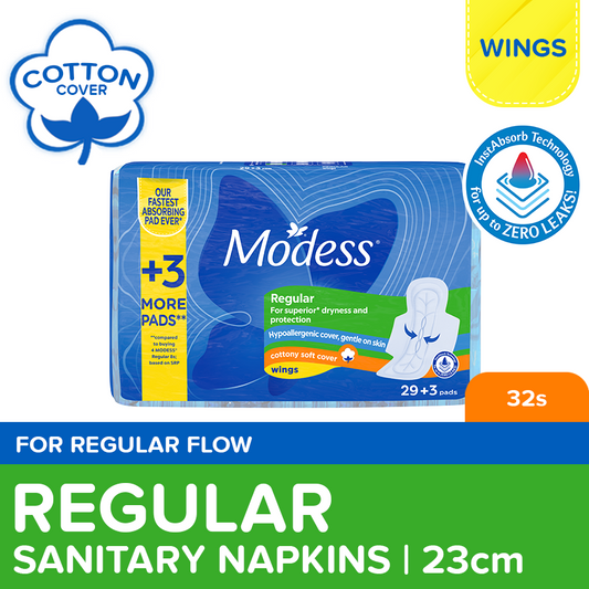 MODESS Cottony Soft Maxi w/ Wings Sanitary Napkins 32s