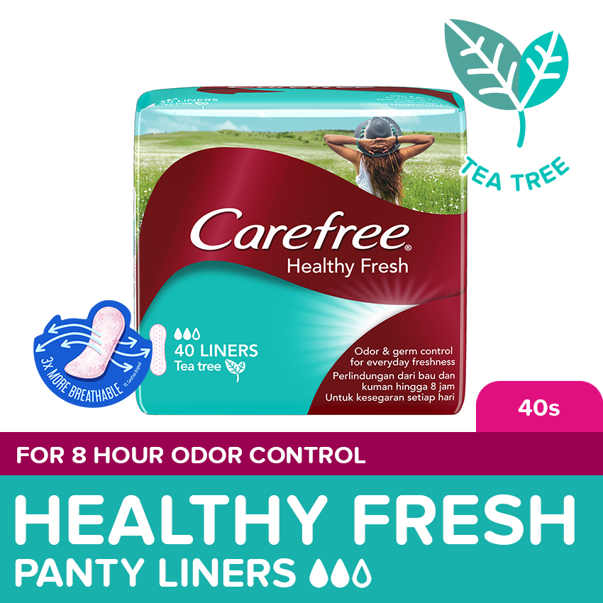CAREFREE Healthy Fresh Panty Liners 40s