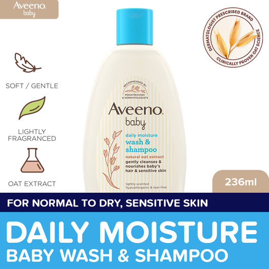 Aveeno Baby Daily Wash & Shampoo 236ml