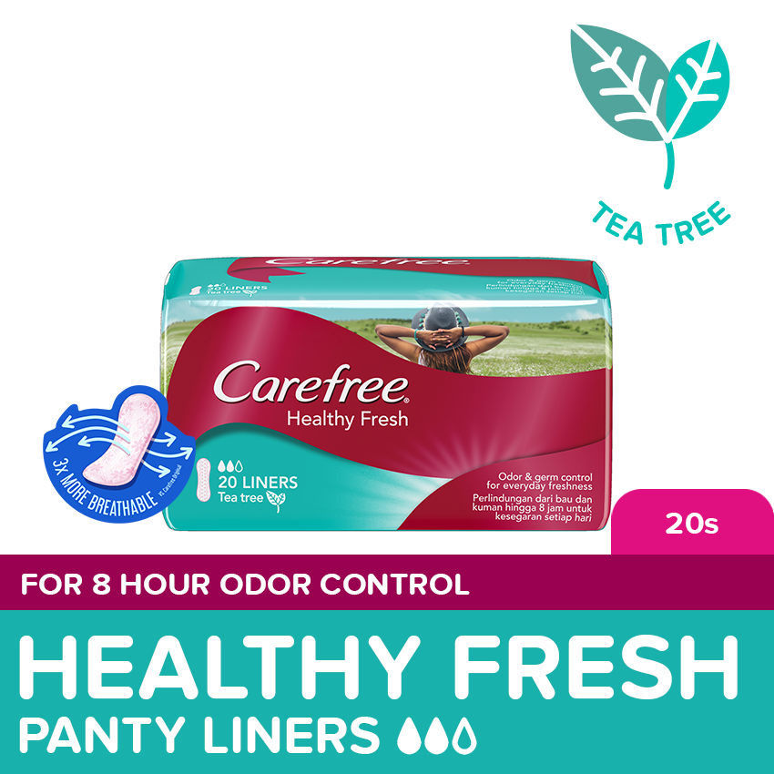 CAREFREE Healthy Fresh Panty Liners 20s