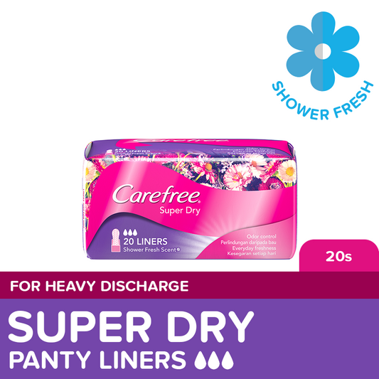 CAREFREE Super Dry Panty Liners 20s