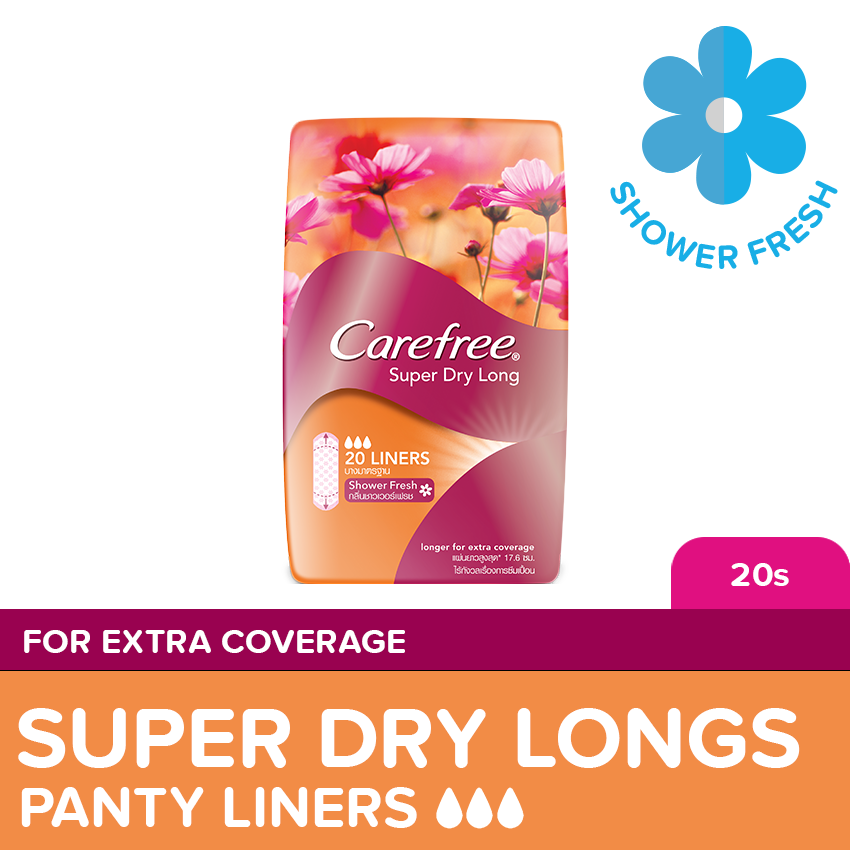 CAREFREE Super Dry Longs Panty Liners 20s