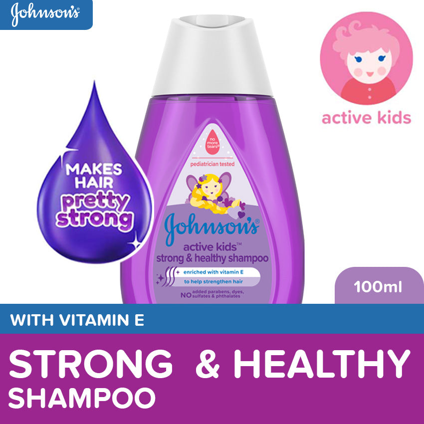 Johnson's Active Kids Strong & Healthy Shampoo 100ml