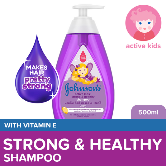 Johnson's Active Kids Strong & Healthy Shampoo 500ml