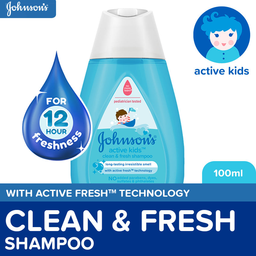Johnson's Active Kids Clean & Fresh Shampoo 100ml (CC)