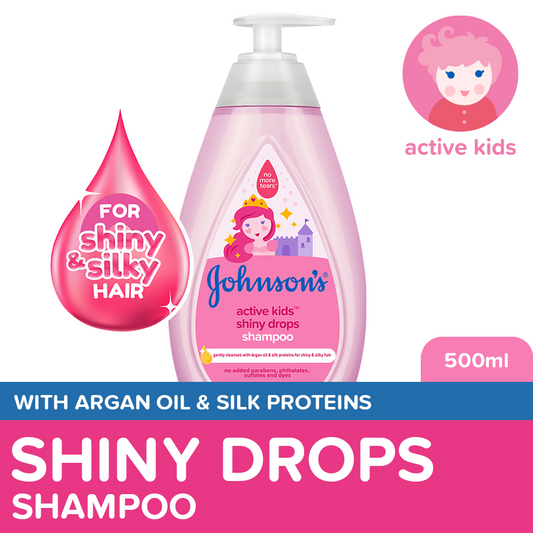 Johnson's Active Kids Shiny Drops Shampoo 500ml