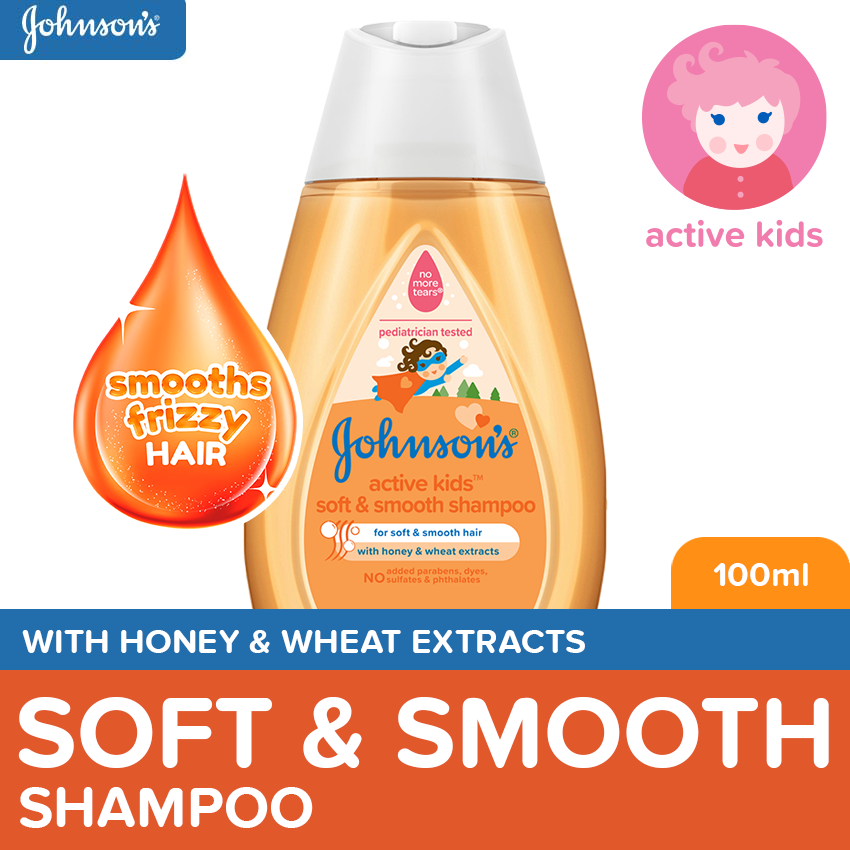 Johnson's Active Kids Soft & Smooth Shampoo 100ml