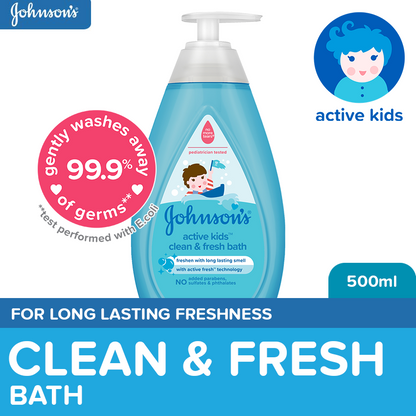 Johnson's Active Kids Clean & Fresh Bath 500ml