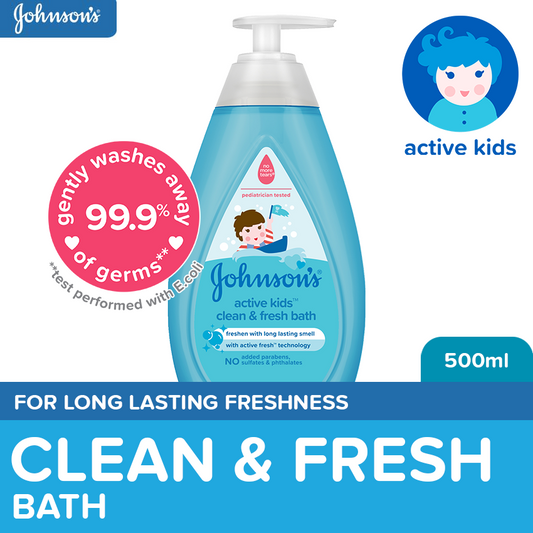 Johnson's Active Kids Clean & Fresh Bath 500ml