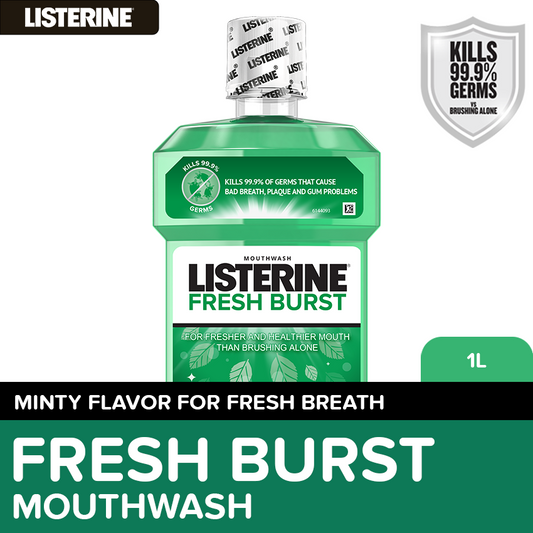 Listerine Fresh Burst Mouthwash 1L