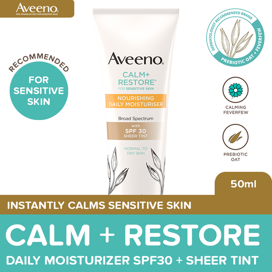 Aveeno Face Calm + Restore Daily Moisturizer SPF30 50ml