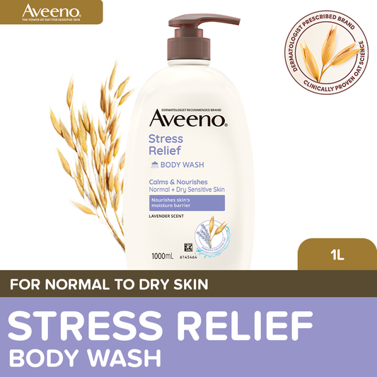 Aveeno Stress Relief Wash 1L