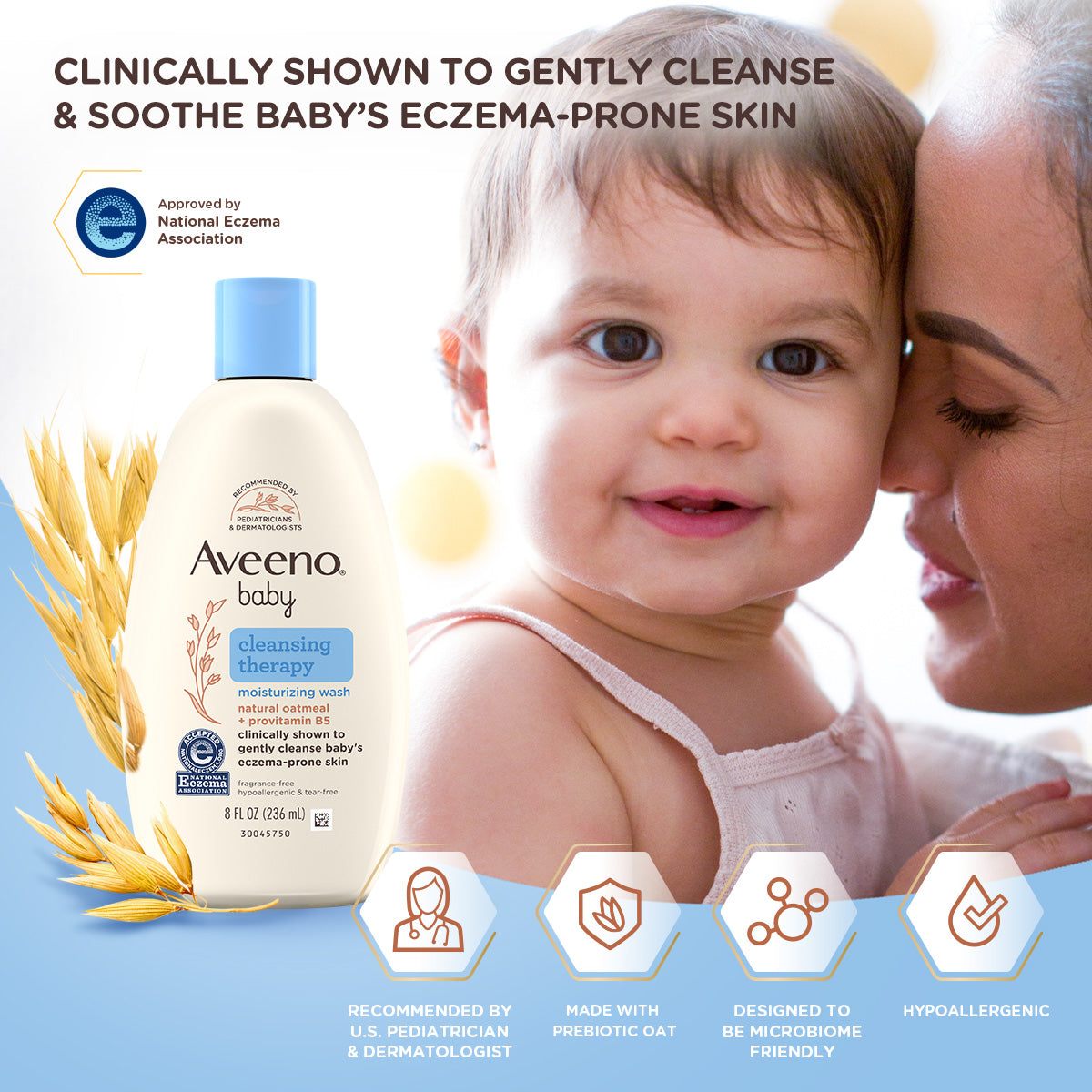 Aveeno Baby Dermexa Moisturizing Wash 236ml