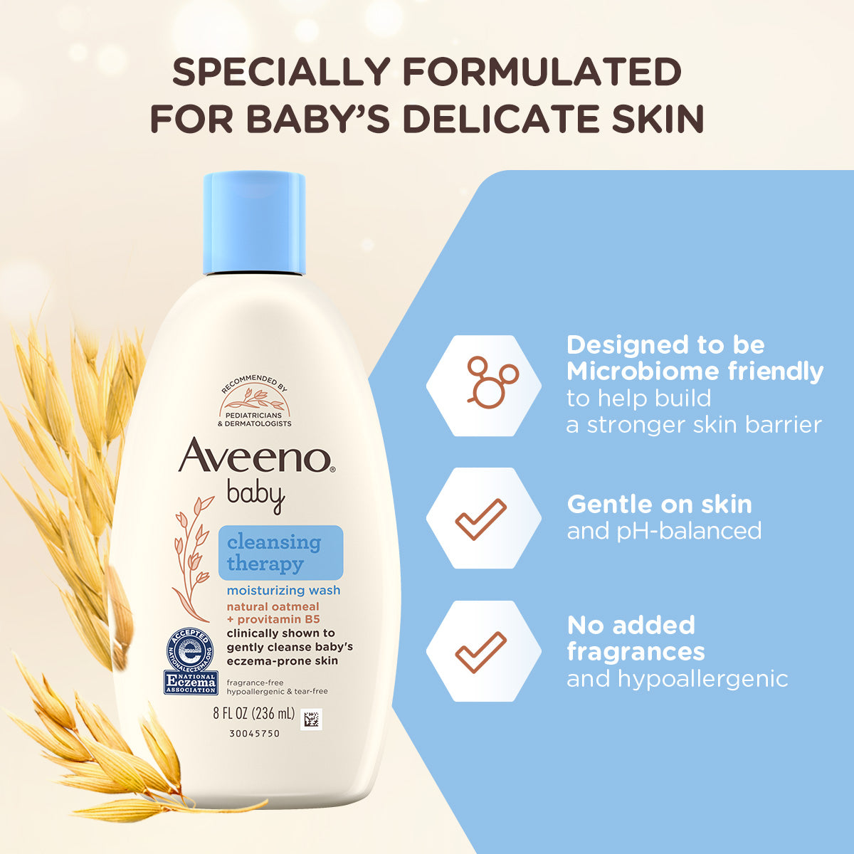 Aveeno Baby Dermexa Moisturizing Wash 236ml